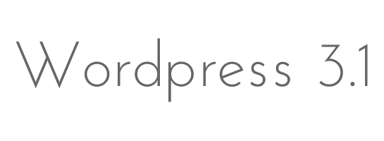 wordpress3-1 wordpress 3.1